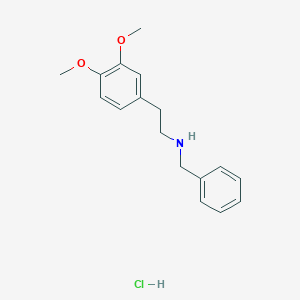 molecular formula C17H22ClNO2 B074642 Benzyl homoveratrylamine hydrochloride CAS No. 1472-54-4