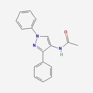 molecular formula C17H15N3O B7464253 N-(1,3-diphenyl-1H-pyrazol-4-yl)acetamide 