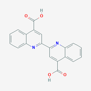 molecular formula C20H12N2O4 B074643 [2,2'-Biquinoline]-4,4'-dicarboxylic acid CAS No. 1245-13-2