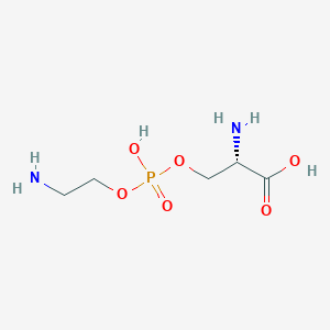 molecular formula C5H13N2O6P B074648 L-Serine-phosphoethanolamine CAS No. 1186-34-1