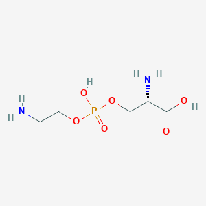 molecular formula C5H13N2O6P B074648 L-serine phosphoethanolamine CAS No. 1186-34-1