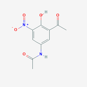 molecular formula C10H10N2O5 B7465316 N-(3-acetyl-4-hydroxy-5-nitrophenyl)acetamide 