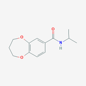 N-isopropyl-3,4-dihydro-2H-1,5-benzodioxepine-7-carboxamide
