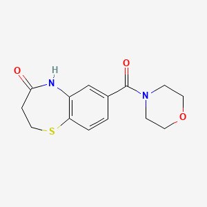 7-(morpholine-4-carbonyl)-3,5-dihydro-2H-1,5-benzothiazepin-4-one