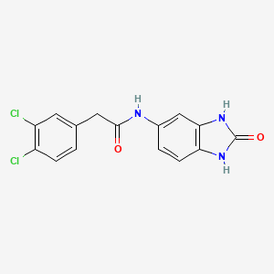 2-(3,4-dichlorophenyl)-N-(2-oxo-1,3-dihydrobenzimidazol-5-yl)acetamide