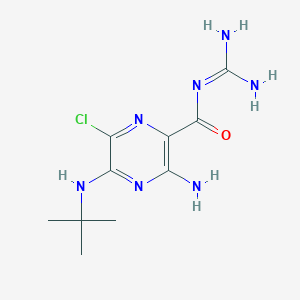 molecular formula C10H16ClN7O B074659 5-(N-tert-Butyl)amiloride CAS No. 1152-29-0