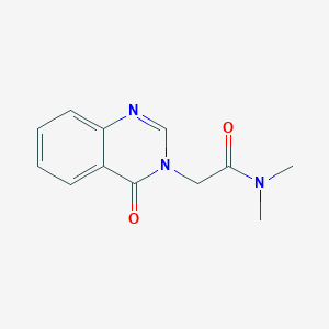 molecular formula C12H13N3O2 B7466484 N~1~,N~1~-dimethyl-2-[4-oxo-3(4H)-quinazolinyl]acetamide 