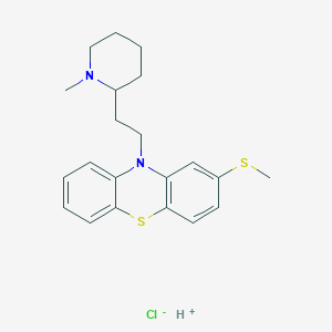 10-[2-(1-Methyl-2-piperidyl)ethyl]-2-(methylthio)phenothiazine HCl