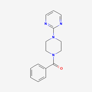 molecular formula C15H16N4O B7466859 PHENYL[4-(2-PYRIMIDINYL)PIPERAZINO]METHANONE 