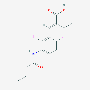 molecular formula C15H16I3NO3 B074670 Bunamiodyl CAS No. 1233-53-0