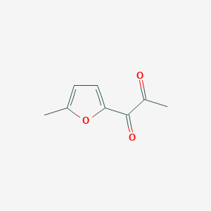 molecular formula C8H8O3 B074683 1-(5-Methyl-2-furanyl)-1,2-propanedione CAS No. 1197-20-2