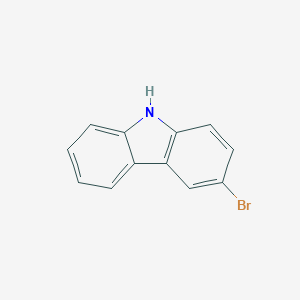 molecular formula C12H8BrN B074684 3-bromo-9H-carbazole CAS No. 1592-95-6