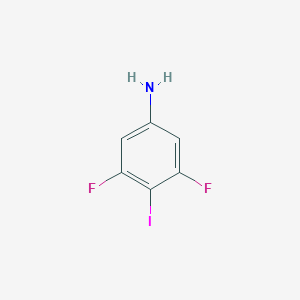 molecular formula C6H4F2IN B074690 3,5-二氟-4-碘苯胺 CAS No. 1542-34-3