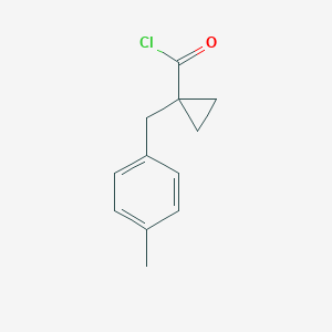 1-((p-Tolyl)methyl)cyclopropanecarbonyl chloride