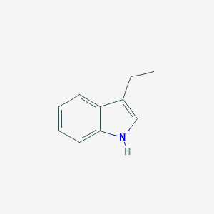 molecular formula C10H11N B074704 3-乙基-1H-吲哚 CAS No. 1484-19-1