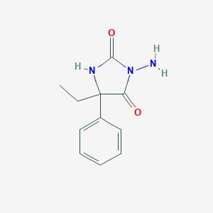 molecular formula C11H13N3O2 B074710 3-Amino-5-ethyl-5-phenylimidazolidine-2,4-dione CAS No. 1139-11-3