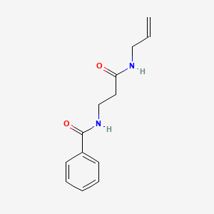molecular formula C13H16N2O2 B7471309 N-[3-oxo-3-(prop-2-enylamino)propyl]benzamide 