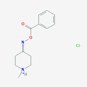 molecular formula C13H17ClN2O2 B074725 1-Methylpiperidin-4-one phenylcarbonyl oxime hydrochloride CAS No. 1515-48-6