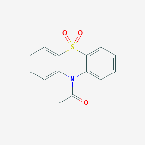 molecular formula C14H11NO3S B074727 1-(5,5-dioxophenothiazin-10-yl)ethanone CAS No. 1220-99-1