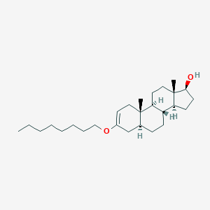 molecular formula C27H46O2 B074733 (5S,8R,9S,10S,13S,14S,17S)-10,13-dimethyl-3-octoxy-4,5,6,7,8,9,11,12,14,15,16,17-dodecahydro-1H-cyclopenta[a]phenanthren-17-ol CAS No. 1252-02-4