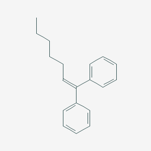 molecular formula C19H22 B074742 1,1-Diphenyl-1-heptene CAS No. 1530-20-7