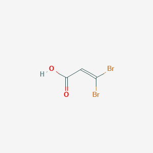 molecular formula C3H2Br2O2 B074754 3,3-Dibromopropenoic acid CAS No. 1578-21-8
