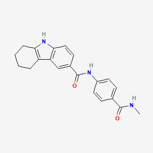 molecular formula C21H21N3O2 B7477736 N-[4-(methylcarbamoyl)phenyl]-6,7,8,9-tetrahydro-5H-carbazole-3-carboxamide 