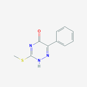 3-methylsulfanyl-6-phenyl-2H-1,2,4-triazin-5-one