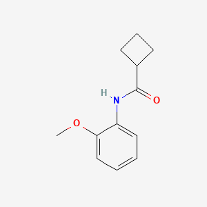 molecular formula C12H15NO2 B7477919 N-(2-methoxyphenyl)cyclobutanecarboxamide 