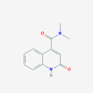 molecular formula C12H12N2O2 B7478404 N,N-dimethyl-2-oxo-1H-quinoline-4-carboxamide 