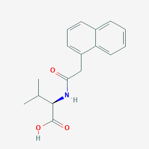 molecular formula C17H19NO3 B7478540 (2R)-3-methyl-2-[(2-naphthalen-1-ylacetyl)amino]butanoic acid 