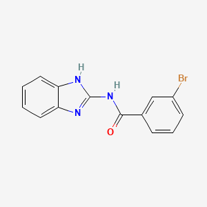 molecular formula C14H10BrN3O B7478571 N-(1H-benzimidazol-2-yl)-3-bromobenzamide 