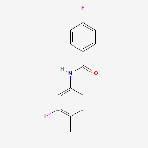 4-fluoro-N-(3-iodo-4-methylphenyl)benzamide