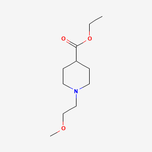 molecular formula C11H21NO3 B7479396 Ethyl 1-(2-methoxyethyl)piperidine-4-carboxylate 