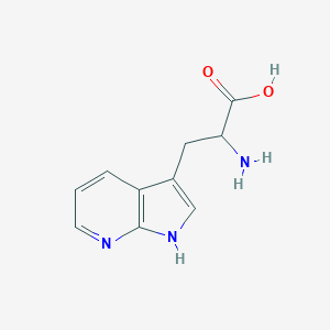 molecular formula C10H11N3O2 B074794 2-amino-3-(1H-pyrrolo[2,3-b]pyridin-3-yl)propanoic acid CAS No. 1137-00-4