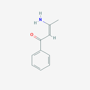molecular formula C10H11NO B074795 (2Z)-3-amino-1-phenylbut-2-en-1-one CAS No. 1128-85-4