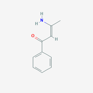 molecular formula C10H11NO B074795 Crotonophenone, 3-amino- CAS No. 1128-85-4