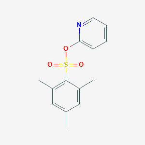 molecular formula C14H15NO3S B7479627 pyridin-2-yl 2,4,6-trimethylbenzene-1-sulfonate 