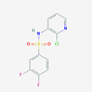 molecular formula C11H7ClF2N2O2S B7480049 N-(2-chloropyridin-3-yl)-3,4-difluorobenzenesulfonamide 