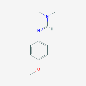 molecular formula C10H14N2O B074804 Methanimidamide, N'-(4-methoxyphenyl)-N,N-dimethyl- CAS No. 1202-62-6
