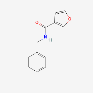 molecular formula C13H13NO2 B7481371 N-[(4-methylphenyl)methyl]furan-3-carboxamide 