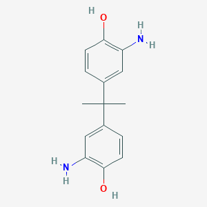 molecular formula C15H18N2O2 B074816 4,4'-(丙烷-2,2-二基)双(2-氨基苯酚) CAS No. 1220-78-6