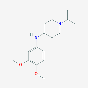 molecular formula C16H26N2O2 B7482109 N-(3,4-dimethoxyphenyl)-1-propan-2-ylpiperidin-4-amine 