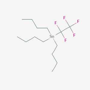 molecular formula C14H27F5Sn B074823 Tributyl(pentafluoroethyl)stannane CAS No. 1426-66-0