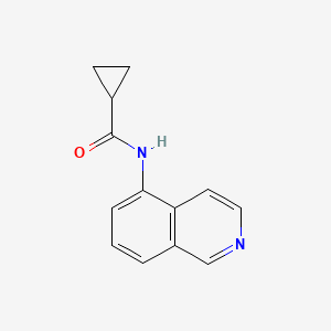 molecular formula C13H12N2O B7483381 N-(isoquinolin-5-yl)cyclopropanecarboxamide 