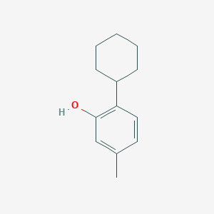 molecular formula C13H18O B074836 2-Cyclohexyl-5-methylphenol CAS No. 1596-13-0