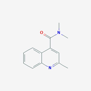 molecular formula C13H14N2O B7483600 N,N,2-trimethylquinoline-4-carboxamide 