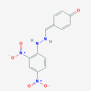 molecular formula C13H10N4O5 B074845 p-Hydroxybenzaldehyde (2,4-dinitrophenyl)hydrazone CAS No. 1160-78-7