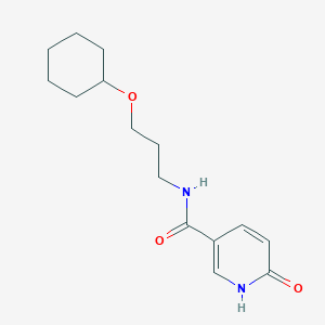 molecular formula C15H22N2O3 B7485295 N-(3-cyclohexyloxypropyl)-6-oxo-1H-pyridine-3-carboxamide 