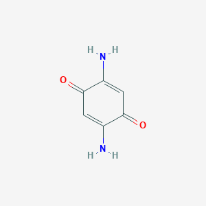 molecular formula C6H6N2O2 B074859 2,5-Diamino-1,4-benzoquinone CAS No. 1521-06-8